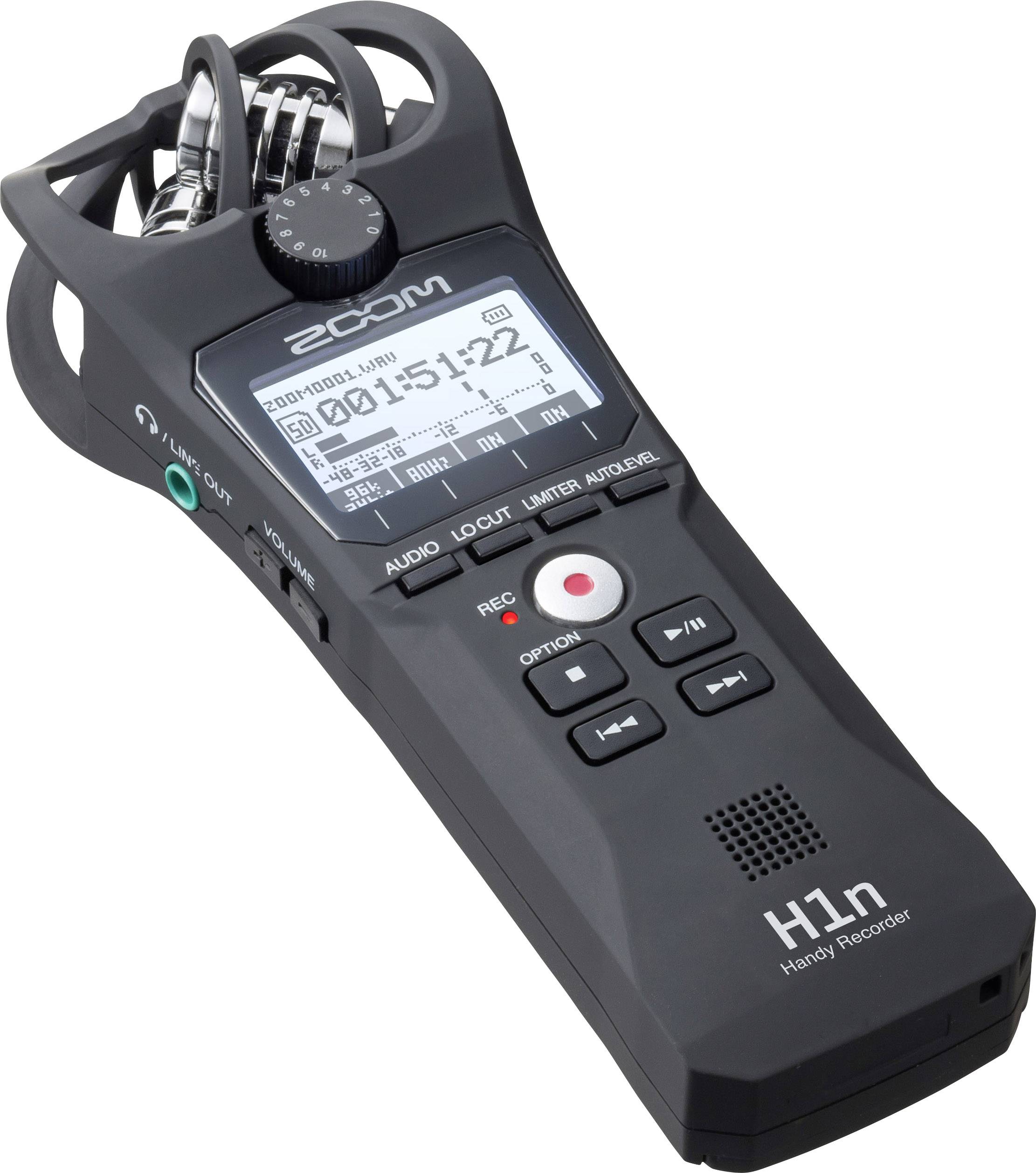 Zoom H1n Mobiler Audio-Recorder Schwarz-3