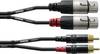 Cordial CFU 1,5 FC Audio Adapterkabel [2x XLR-Buchse - 2x Cinch-Stecker] 1.50 m Schwarz