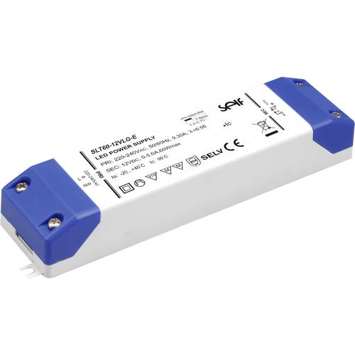 Self Electronics SLT60-24VLG-E LED-Treiber Konstantspannung 60 W 0 - 2.5 A 24.0 V/DC Möbelzulassung, nicht dimmbar, Über...