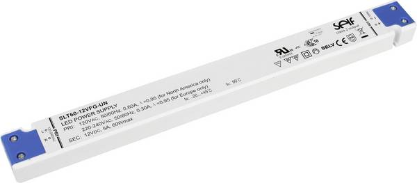 Self Electronics SLT60-12VFG-UN LED-Treiber  Konstantspannung 60 W 0 - 5 A 12.0 V/DC Möbelzulassung, nicht dimmbar, Überlastschutz, Überspannung 1 St.