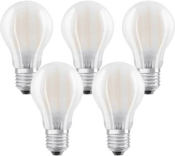 OSRAM HOMELIGHTING 4058075090620 LED EEK E (A - G) E27 Birnenform 7 W = 60 W Warmweiß (Ø x H) 60 mm x 108 mm Filament 5 St.