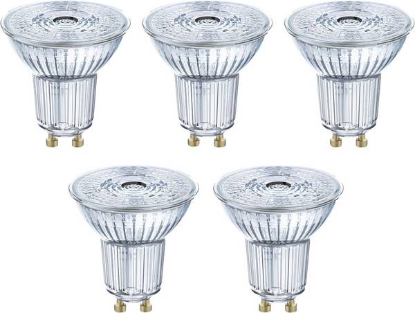 OSRAM HOMELIGHTING 4058075090460 LED EEK F (A - G) GU10 Reflektor 4.3 W = 50 W Warmweiß (Ø x H) 50 mm x 52 mm  5 St.