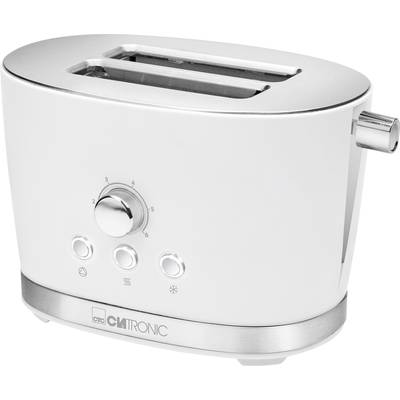 Clatronic TA3690 Toaster mit Brötchenaufsatz Weiß