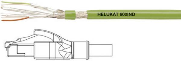 HELU 806623 RJ45 Patchkabel CAT 6a S/FTP 10.00 m Grün PUR-Mantel, Geflechtschirm, Folienschirm, flexibler Innenleiter 1 St.