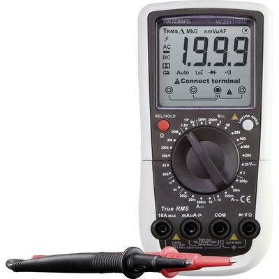 VOLTCRAFT VC251 (K) Hand-Multimeter kalibriert (ISO) digital  CAT III 600 V Anzeige (Counts): 2000