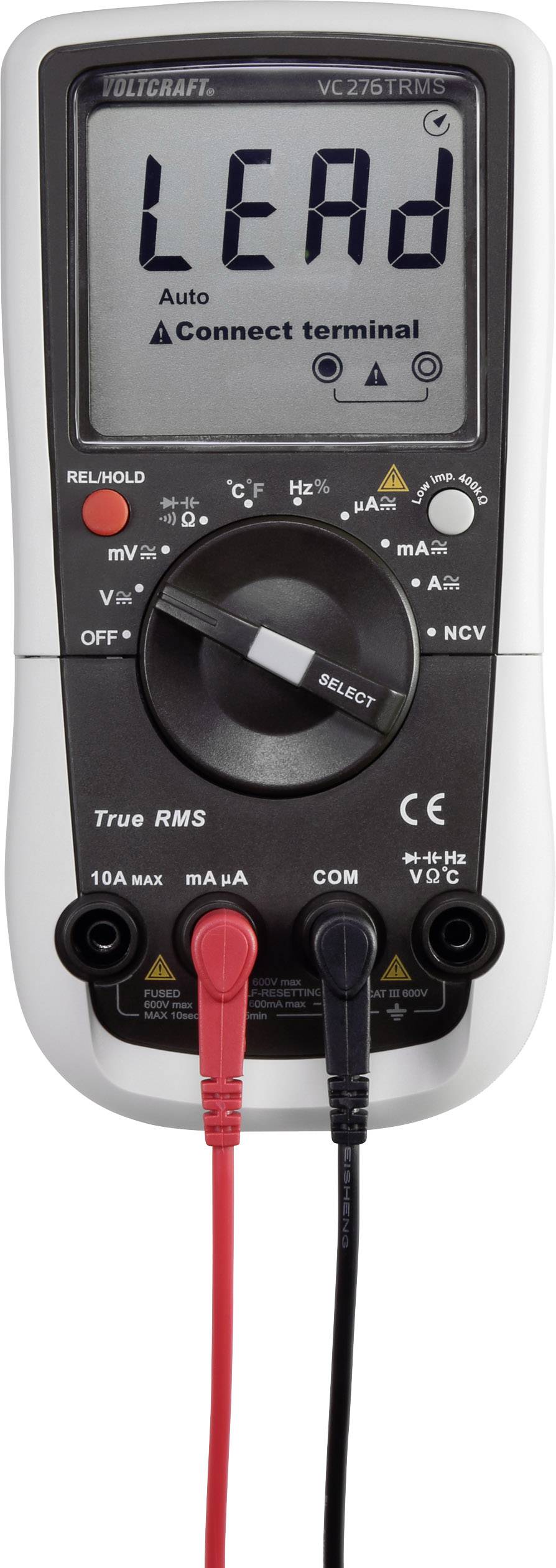 Cordons de mesure mal branchés