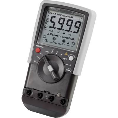 VOLTCRAFT VC281 Hand-Multimeter, Stromzangen-Adapter digital CAT III 600 V Anzeige (Counts): 6000-14