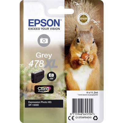 Epson Tinte T04F6, 478XL Original  Grau C13T04F64010