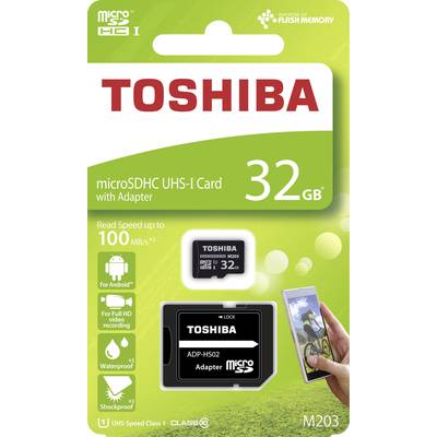 Toshiba M203 microSDHC-Karte 32 GB Class 10, UHS-I inkl. SD-Adapter