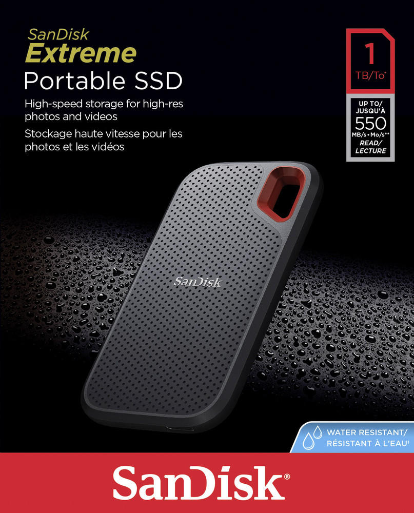 Sandisk Extreme® Portable Externe Ssd Festplatte 1 Tb Schwarz Usb C