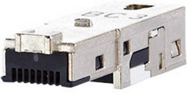 Metz Connect 1401400810-I E-DAT Industry RJ45 1401400810-I Stecker, gerade   Polzahl Sensoren 8P8C Silber 1 St.