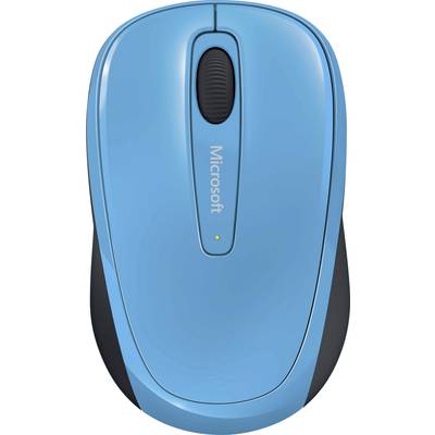 Microsoft Mobile Mouse 3500  Maus Funk   BlueTrack Schwarz, Blau 3 Tasten 1000 dpi 