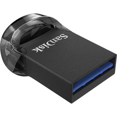 Ein schwarzer USB-Stick mit blauer Anschlussfläche, kompakt und tragbar, für Datenspeicherung und -übertragung.