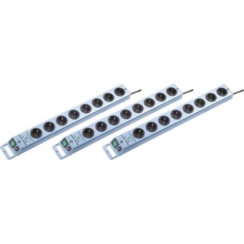 Brennenstuhl 1153340338-3 Überspannungsschutz-Steckdosenleiste Blau (metallic) Schutzkontakt 3 St.