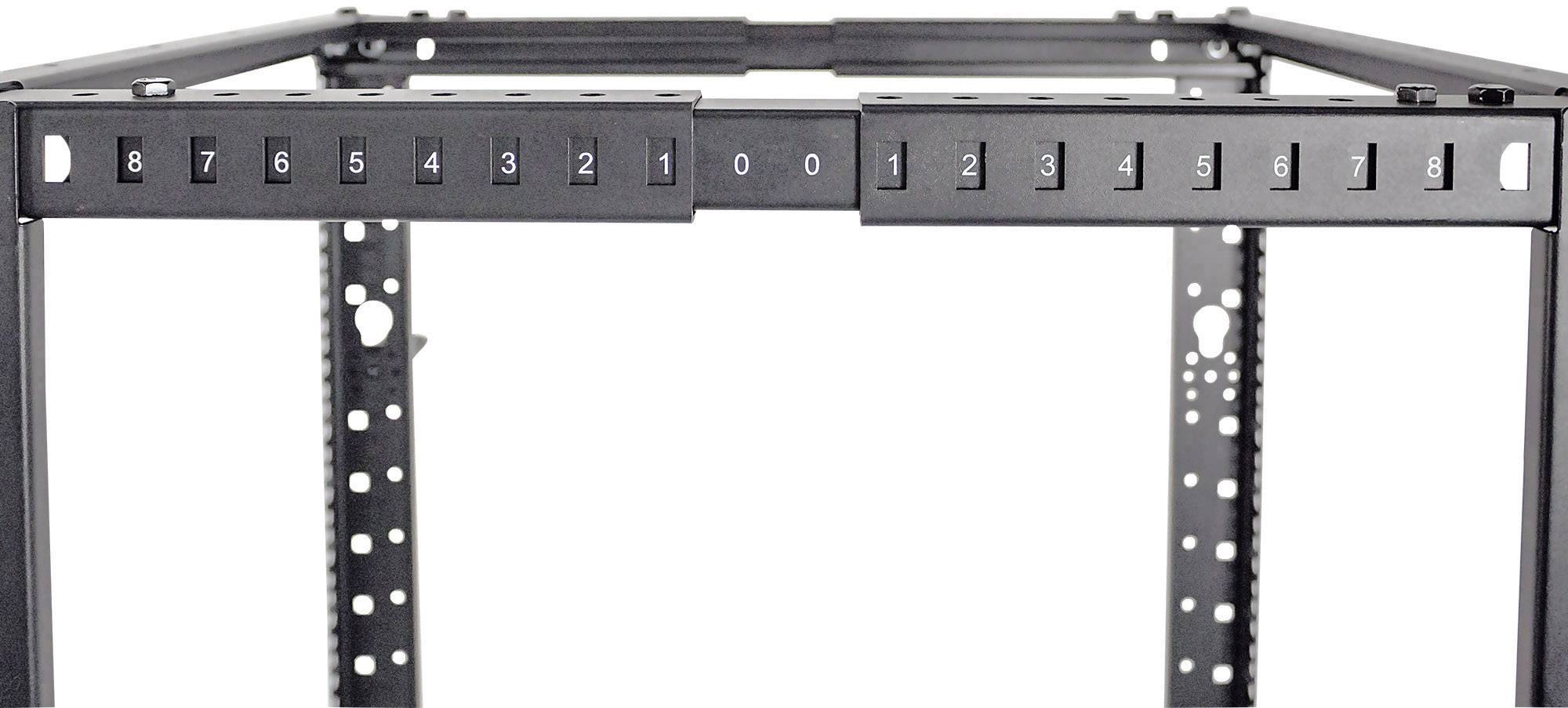 'Rack-Montagehilfe mit Zahlen 0 bis 9, die Einstellungen für IT-Hardwaremontage markiert.'