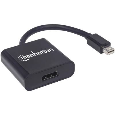 Manhattan 152570 Mini-DisplayPort Adapter [1x Mini-DisplayPort Stecker - 1x HDMI-Buchse] Schwarz Geschirmt, UL-zertifizi