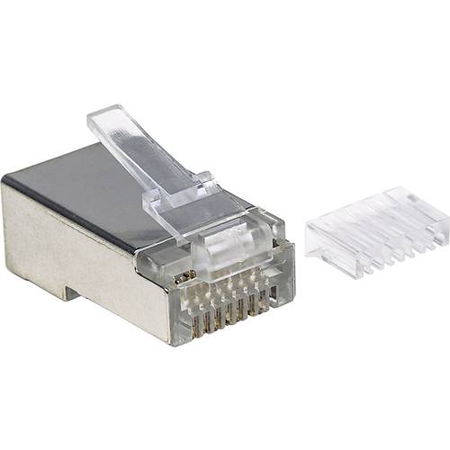 Intellinet 790635 Intellinet 90er-Pack Cat6 RJ45-Modularstecker STP 2-Punkt-Aderkontaktierung für Litzendraht 90 Stecker...
