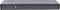 Metallisches 1HE-Rackmount-Gehäuse mit mehreren Anschlüssen an der Vorderseite für Server oder Netzwerkgeräte.