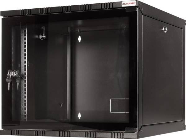 LogiLink 19" WALLMOUNT SOHO BOX  9U 540*550, BLACK, FLATPACK 19 Zoll Wandgehäuse (B x H x T) 540 x 456 x 550 mm 9 HE Schwarz (RAL 9005)