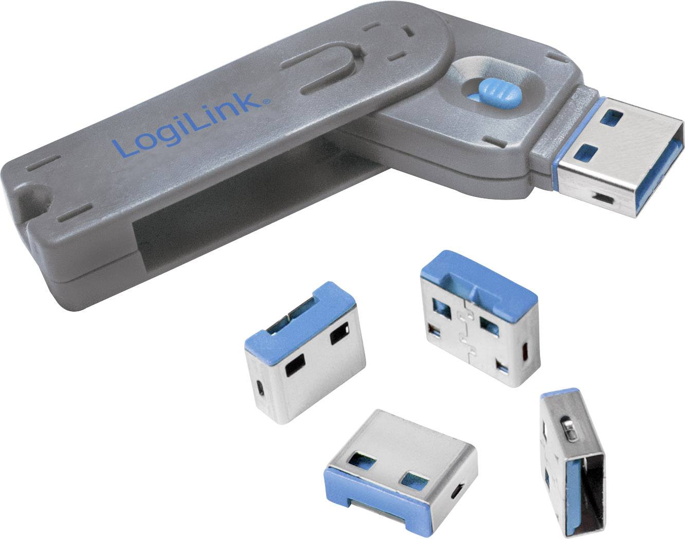 LOGILINK USB-Portblocker LogiLink USB PORT LOCK, 1 KEY + 4 LOCKS