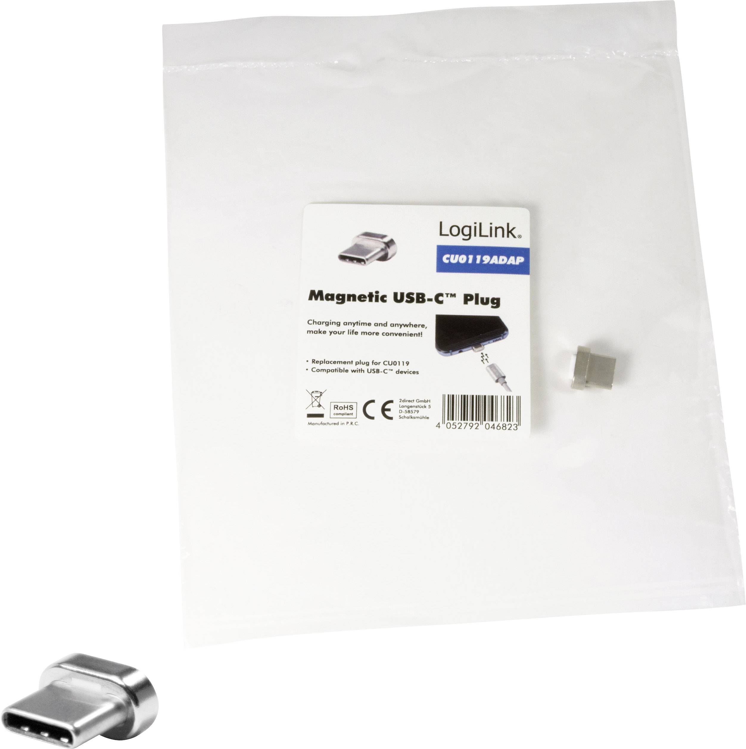 LogiLink - USB-Kabel - USB-C (M) magnetisch bis USB (M)-1