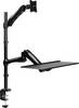 LogiLink BP0030 Monitor-Tischhalterung 1 Display(s) 33,0 cm (13") - 68,6 cm (27") Schwarz Höhenverstellbar, Tastaturablage, Neigbar, Schwenkbar, Drehbar