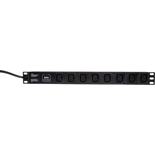 LogiLink PDU8A01 19 Zoll Netzwerkschrank-Steckdosenleiste 1 HE Kaltgeräte-Steckdose C13 10A Festeinbau, mit Schalter Sch...