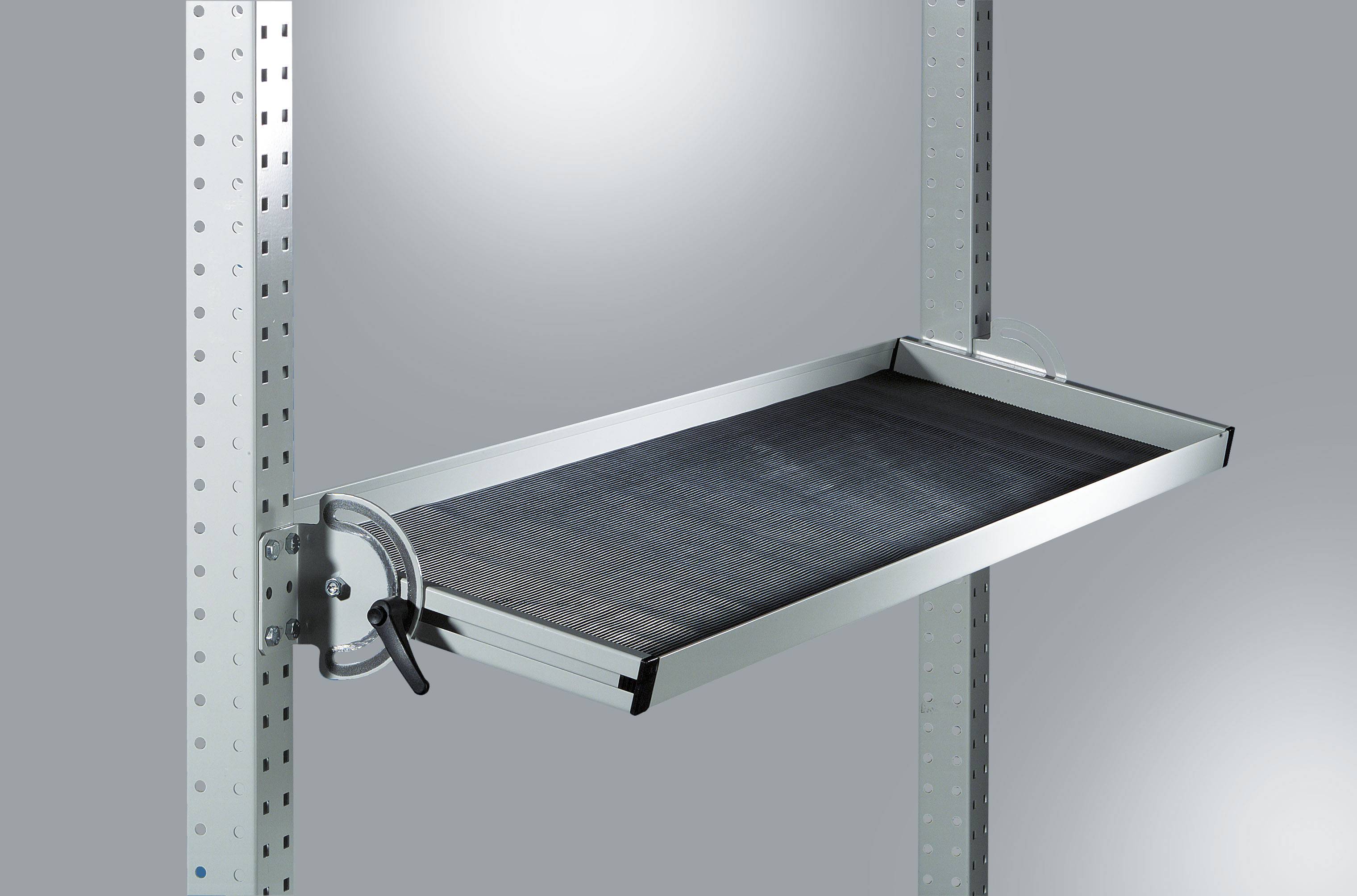 Manuflex ZB3931 Riffelgummi-neigbare Ablagekonsole 835x345mm