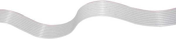 econ connect 28AWG64GR Flachbandkabel Rastermaß: 1.27 mm 64 x 0.08 mm² Grau 30.50 m