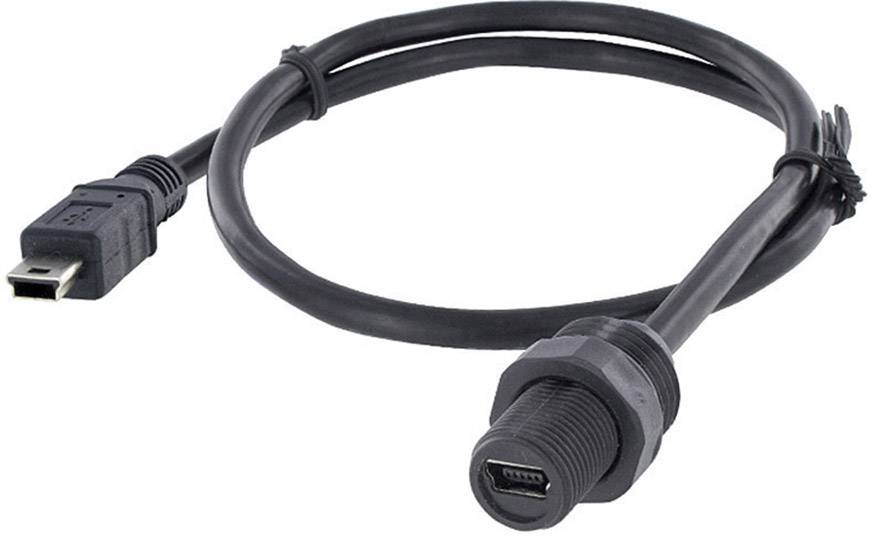 ENCITECH Mini USB 2.0 Typ B Chassisbuchse, Einbau 1310-0009-10 M12 encitech Inhalt: 1 St.