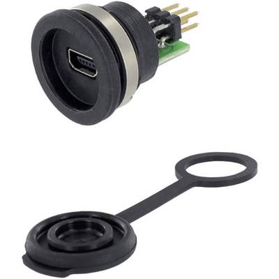 USB 2.0 Buchse Mini-B Chassisbuchse, Einbau 1310-1010-01 M16 1310-1010-01 encitech Inhalt: 1 St.