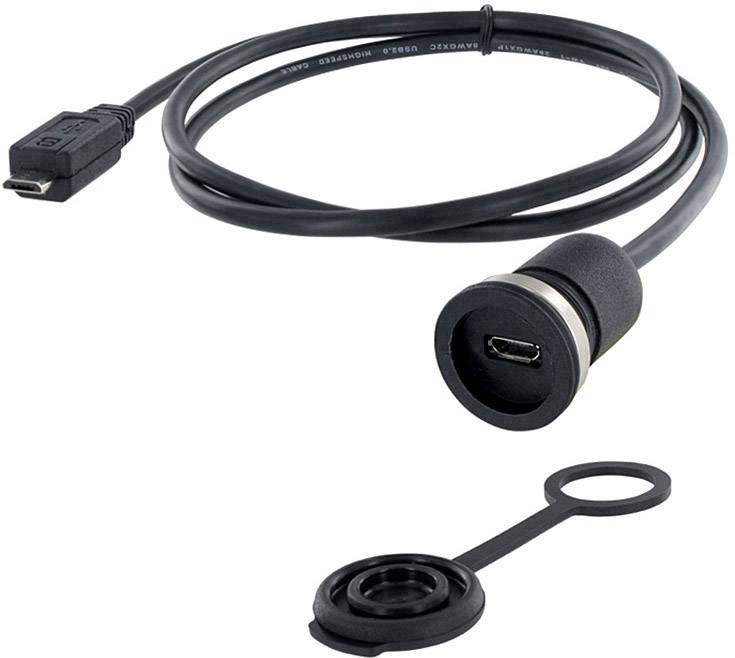 USB 2.0 Buchse Micro-B Chassisbuchse, Einbau M16 1310-1013-03 encitech Inhalt: 1 St.