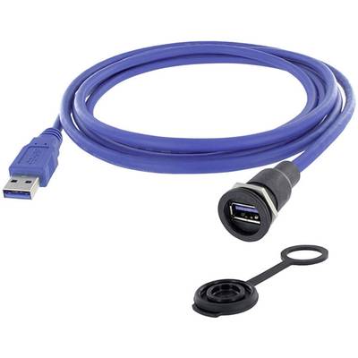 USB 3.0 Typ A Chassisbuchse, Einbau  M16 1310-1015-02 encitech Inhalt: 1 St.