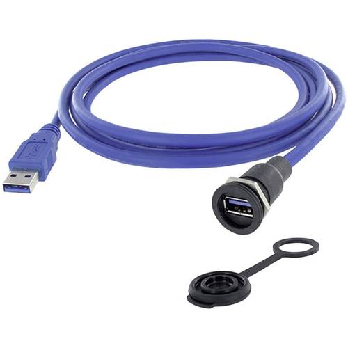 Thumbnail - USB 3.0 Typ A Chassisbuchse, Einbau M16 1310-1015-03 encitech Inhalt: 1 St.