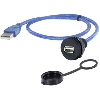 USB 2.0 Typ A Chassisbuchse, Einbau 1310-1018-05 M22 1310-1018-05 encitech Inhalt: 1 St.