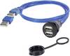 2 x USB 2.0 Typ A Chassisbuchse, Einbau 1310-1028-01 M22 1310-1028-01 encitech Inhalt: 1 St.