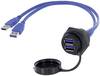 2 x USB 3.0 Buchse A Chassisbuchse, Einbau 1310-1036-03 M30 1310-1036-03 encitech Inhalt: 1 St.