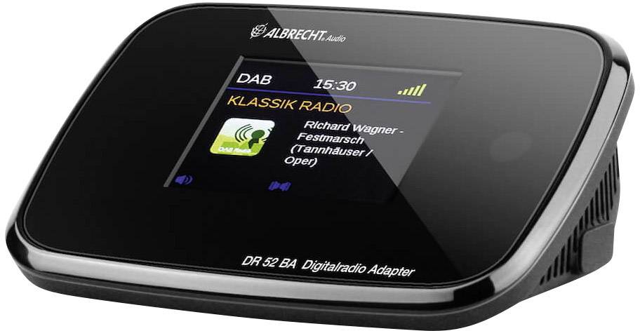 ALBRECHT DR 52 BA DAB+ Radio-Adapter DAB+, Bluetooth Schwarz