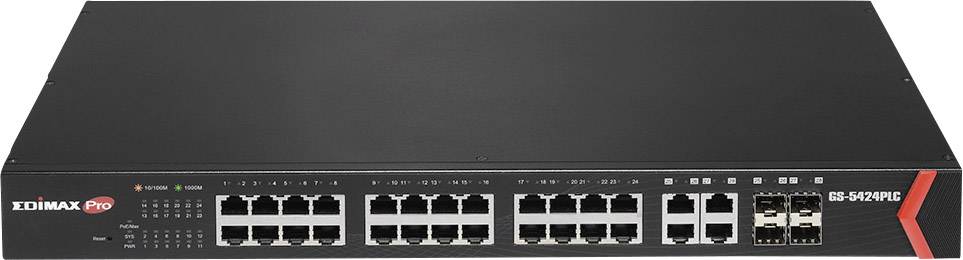 Switch EDIMAX Pro 24x GE GS-5424PLC (POE)