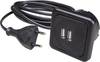 interBär 9016-004.81 2fach USB-Ladesteckdose mit USB IP20 Schwarz