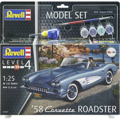 Revell 67037 Model Set '58 Corvette Roadster Automodell Bausatz 1:25