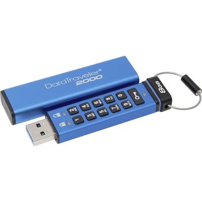 Kingston DataTraveler® 2000 USB-Stick 8 GB Blau DT2000/8GB USB 3.2 Gen 2 (USB 3.1)