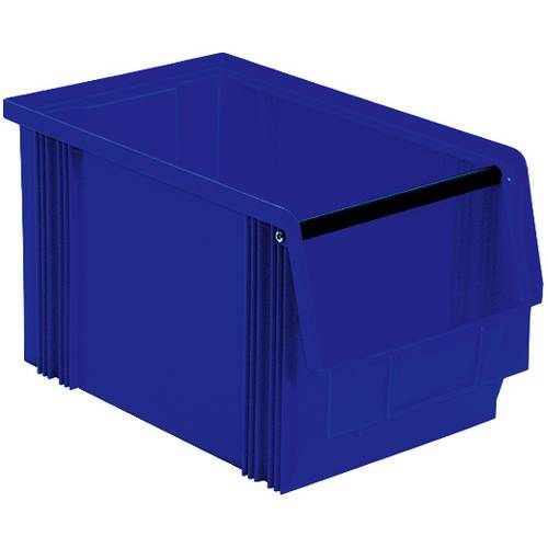BRB Lagertechnik 974267 Sichtlagerkasten lebensmittelgeeignet (B x H x T) 200 x 200 x 350 mm Blau 8 St.
