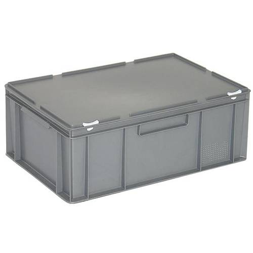 BRB Lagertechnik 1657896 Stapelbehälter lebensmittelgeeignet (L x B x H) 600 x 400 x 295 mm Grau 1 St.