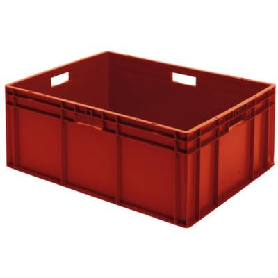  1657929  Stapelbehälter Favorit lebensmittelgeeignet (L x B x H) 800 x 600 x 320 mm Rot 1 St.