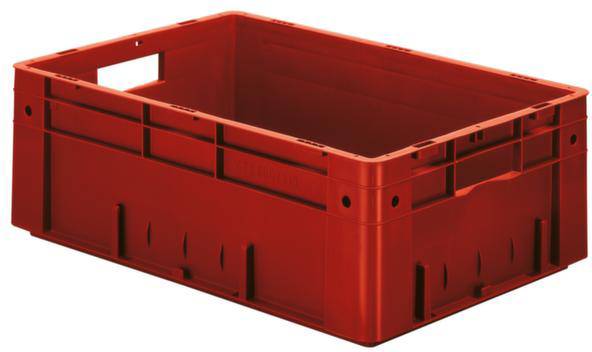 LA-KA-PE VTK 600/210-0 Stapelbehälter lebensmittelgeeignet (L x B x H) 600 x 400 x 210 mm Rot 2 St.
