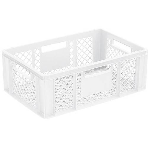 BRB Lagertechnik 1657970 Stapelbehälter Basic lebensmittelgeeignet (L x B x H) 600 x 400 x 220 mm Weiß 1 St.