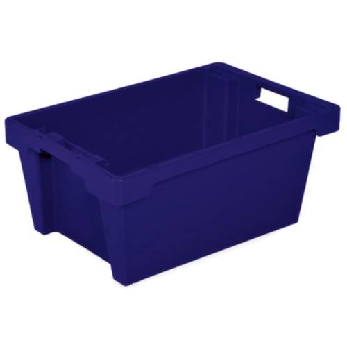 BRB Lagertechnik 1657989 Drehstapelbehälter lebensmittelgeeignet (L x B x H) 600 x 400 x 250 mm Blau 1 St.