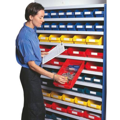 Stemo 443792 ESD Regalkasten lebensmittelgeeignet (L x B x H) 90 x 90 x 95 mm Rot 40 St.