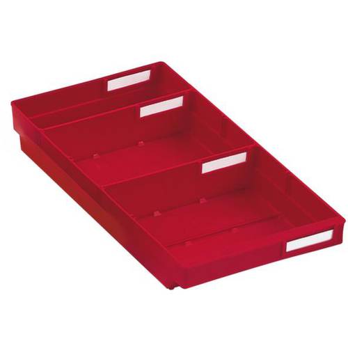 Thumbnail - Kappes 6631.00.3151 Regalkasten lebensmittelgeeignet (B x H x T) 240 x 65 x 400 mm Rot 1 St.